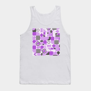 purple geometric pattern abstract Tank Top